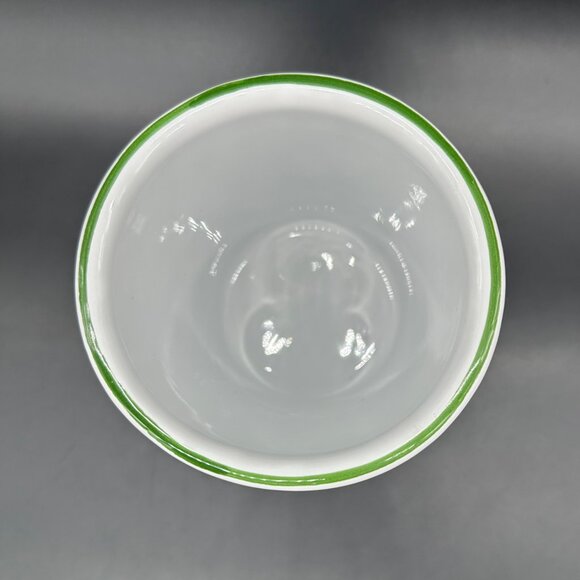 Christmas Holly Utensil Holder Italian Pottery White Red Decoration Italy - Picture 6 of 10